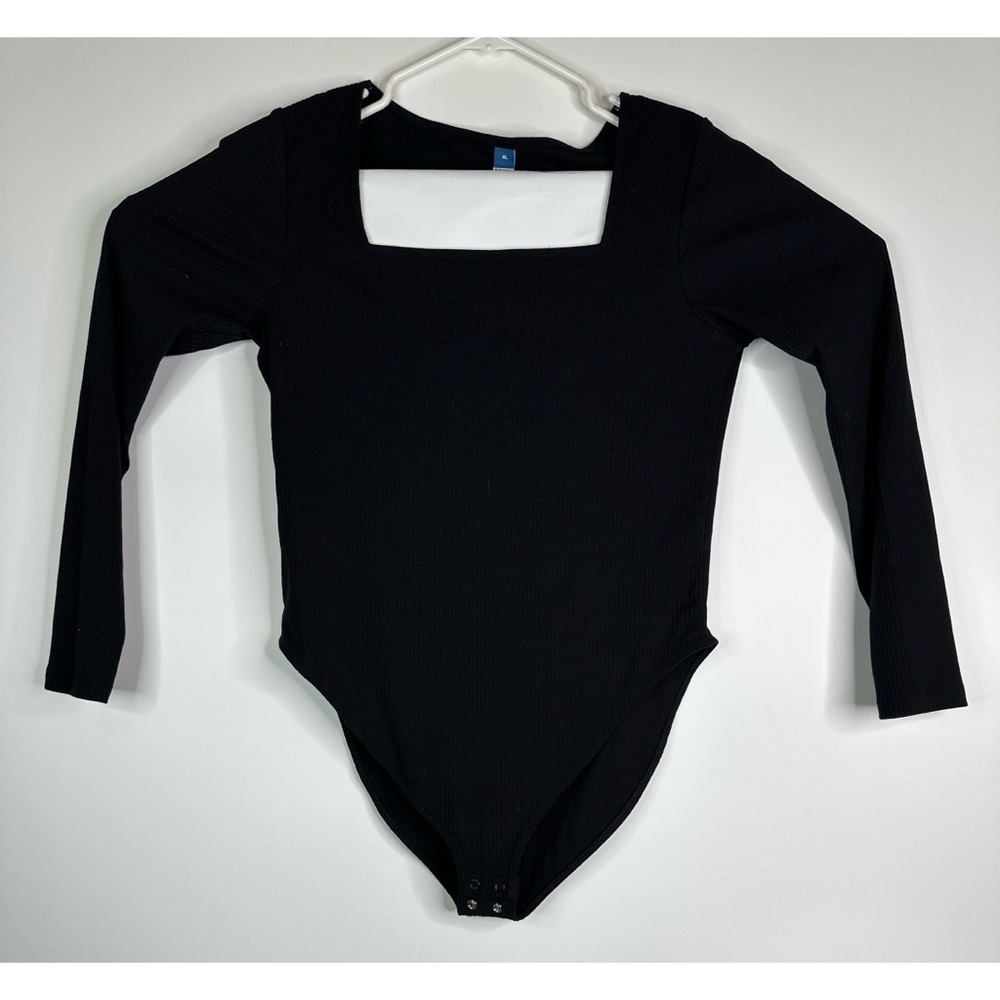 Old Navy square neck long sleeve knit women’s bodysuit